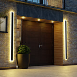 Solvara | Minimalist Black Exterior Wall Light with Integrated LED and Weatherproof IP65 Design