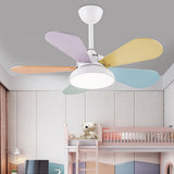 Tirek | Nordic Wooden Blade Ceiling Fan with Full Spectrum LED and Remote Control for Living Room and Bedroom