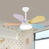Tirek | Nordic Wooden Blade Ceiling Fan with Full Spectrum LED and Remote Control for Living Room and Bedroom
