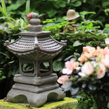 Tarex | Solar Pagoda Garden Light with Zen Design and Warm White LED for Garden, Border and Patio
