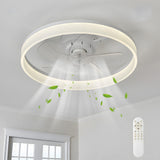 Corin | Modern Nordic Ceiling Fan with LED Light and Remote Control in Four Colours for Living Room and Bedroom