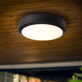 Lenae | IP65 Waterproof Flush Outdoor Ceiling Light in Aluminium for Porch, Patio, Gazebo and Entryway