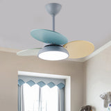 Tirek | Nordic Wooden Blade Ceiling Fan with Full Spectrum LED and Remote Control for Living Room and Bedroom