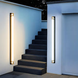 Ena | Gold Linear Outdoor Wall Light with IP65 Rating in Five Lengths for Garden, Villa and Patio