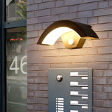 Vano | Modern Black Aluminium Outdoor Wall Light with Motion Sensor and IP65 Rating for Garden and Porch