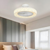 Ralo | Low Profile Ceiling Fan with Remote Control, 3 Colour LED Light and Timer for Living Room and Bedroom