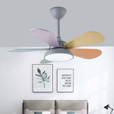 Tirek | Nordic Wooden Blade Ceiling Fan with Full Spectrum LED and Remote Control for Living Room and Bedroom