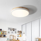 Lunara | Modern Wooden LED Ceiling Light in Natural Warm Tones