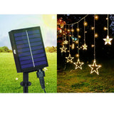 Seno | Solar Star and Moon String Lights with LED for Garden, Patio and Balcony Decoration