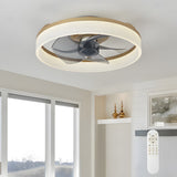 Corin | Modern Nordic Ceiling Fan with LED Light and Remote Control in Four Colours for Living Room and Bedroom