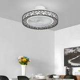 Ralo | Low Profile Ceiling Fan with Remote Control, 3 Colour LED Light and Timer for Living Room and Bedroom
