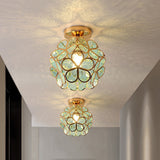 Velunae | Elegant Flower Ceiling Light with Acrylic Shade for Bedrooms, Hallways and Living Rooms