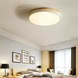 Lunara | Modern Wooden LED Ceiling Light in Natural Warm Tones
