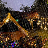 Seno | Solar Star and Moon String Lights with LED for Garden, Patio and Balcony Decoration