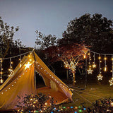Seno | Solar Star and Moon String Lights with LED for Garden, Patio and Balcony Decoration