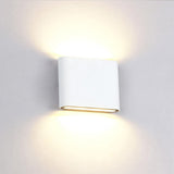 Rivo | Modern Round Aluminium Outdoor Wall Light in Black and White, 6W and 12W, IP65 Rated