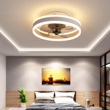 Zuno | Modern Round Ceiling Fan with Tri-Colour LED Light and Remote Control for Bedroom and Living Room