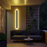 Solvara | Minimalist Black Exterior Wall Light with Integrated LED and Weatherproof IP65 Design