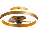 Zuno | Modern Round Ceiling Fan with Tri-Colour LED Light and Remote Control for Bedroom and Living Room