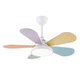 Tirek | Nordic Wooden Blade Ceiling Fan with Full Spectrum LED and Remote Control for Living Room and Bedroom