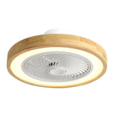 Solven | Japanese Style Solid Wood Ceiling Fan with Dimmable LED and Remote Control for Bedroom and Living Room