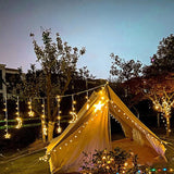 Seno | Solar Star and Moon String Lights with LED for Garden, Patio and Balcony Decoration