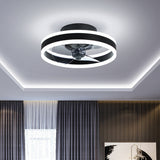 Zuno | Modern Round Ceiling Fan with Tri-Colour LED Light and Remote Control for Bedroom and Living Room