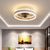 Zuno | Modern Round Ceiling Fan with Tri-Colour LED Light and Remote Control for Bedroom and Living Room