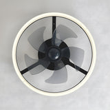 Corin | Modern Nordic Ceiling Fan with LED Light and Remote Control in Four Colours for Living Room and Bedroom