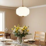 Sirela | Vintage Pumpkin Glass Pendant Light with Coloured Shades for Dining Rooms & Kitchens