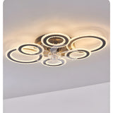 Selo | Large Ceiling Fan with Remote Control, Reversible DC Motor and Tri-Colour LED for Living Room and Bedroom