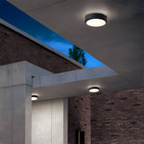 Lenae | IP65 Waterproof Flush Outdoor Ceiling Light in Aluminium for Porch, Patio, Gazebo and Entryway