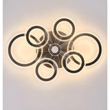 Selo | Large Ceiling Fan with Remote Control, Reversible DC Motor and Tri-Colour LED for Living Room and Bedroom