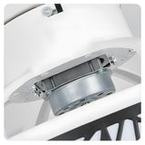 Ralo | Low Profile Ceiling Fan with Remote Control, 3 Colour LED Light and Timer for Living Room and Bedroom
