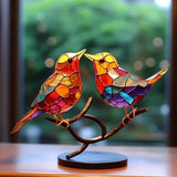 Talina | Elegant Glass Bird Sculpture for Contemporary Decor