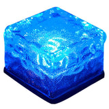 Aveloir | Solar Powered Glass Cube Light with Water Ripple LED Pattern for Garden and Patio