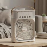 Portable Mini Humidifier Fan – 2-in-1 Desktop Air Cooler