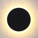 Tarev | Minimalist Round and Square Outdoor LED Wall Light with IP65 Waterproof Rating in Black or White