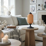 Averellea | Vintage Milk Glass Table Light with Bronze Base for Warm Ambient Lighting