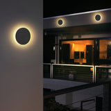 Tarev | Minimalist Round and Square Outdoor LED Wall Light with IP65 Waterproof Rating in Black or White