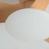 Malven | Natural Wood Ceiling Fan with Tri-Colour LED Light and Remote Control for Living Room and Bedroom