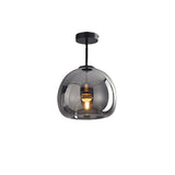 Noraya | Modern Copper Glass Ceiling Light with E27 Fitting for Hallway and Bedroom Lighting