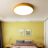 Lunara | Modern Wooden LED Ceiling Light in Natural Warm Tones