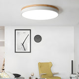 Lunara | Modern Wooden LED Ceiling Light in Natural Warm Tones
