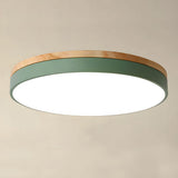 Lunara | Modern Wooden LED Ceiling Light in Natural Warm Tones