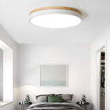Lunara | Modern Wooden LED Ceiling Light in Natural Warm Tones