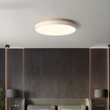 Lunara | Modern Wooden LED Ceiling Light in Natural Warm Tones