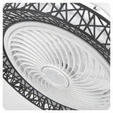 Ralo | Low Profile Ceiling Fan with Remote Control, 3 Colour LED Light and Timer for Living Room and Bedroom