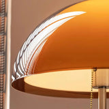 Evelisse | Retro-Inspired Floor Lamp with Amber Dome and Warm Glow