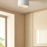Velari | Minimalist Porcelain Flush Mount Ceiling Light with Gold Finish for Kitchens, Bedrooms & Hallways